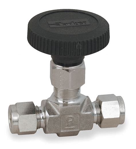 PARKER Needle Valve, Straight, 316 SS, 1/4 In. - 1RAZ4|4A-V4LR-SS ...