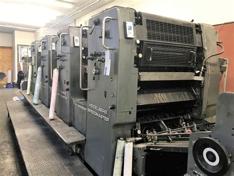 A Heidelberg Speedmaster 72V 4 colour Offset Printing Press No.525 604; 52 x 72cm, 20 1/2 x 28 3/