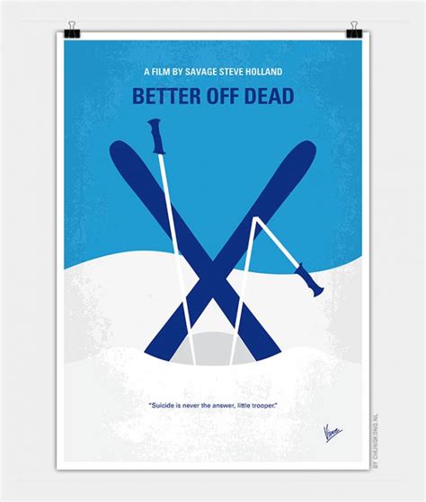 No1003 My Better Off Dead minimal movie poster | CHUNGKONG