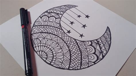 Moon Mandala Art For Beginners|| Full video - YouTube