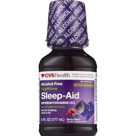 CVS Health Nighttime Sleep Aid Liquid, Berry | Pick Up In Store TODAY ...