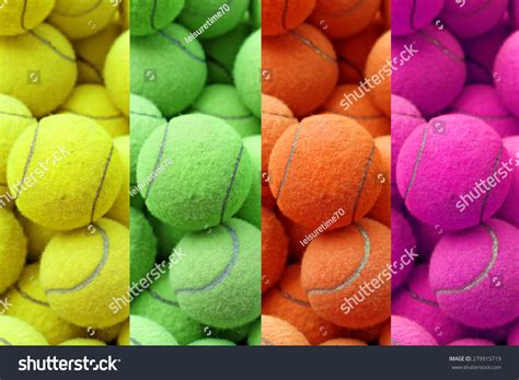 Exotic Color Tennis Ball Sport Background Stock Photo 279915719 ...