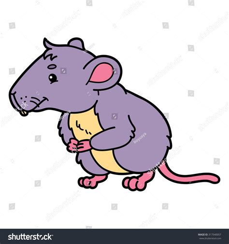 Cute Vole Vector Illustration Cute Cartoon Stock Vector (Royalty Free ...