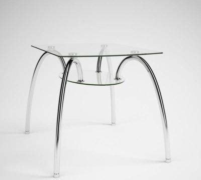 Modern Glass Coffee Table 3D Model Table