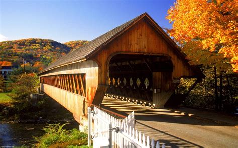 Over the river and thru the bridge...! http://about.me/terri_hermes | Covered bridges, Woodstock ...