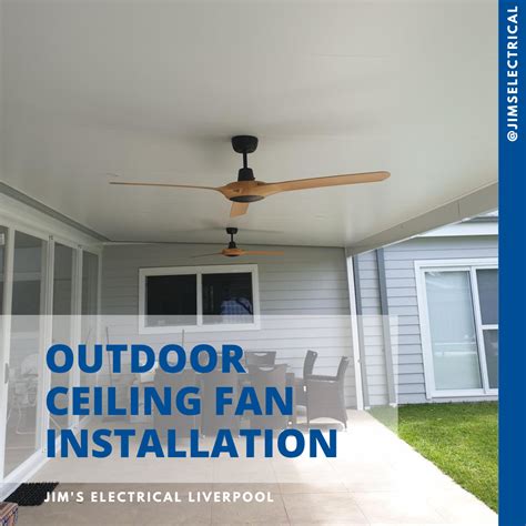 Outdoor Ceiling Fan Installation