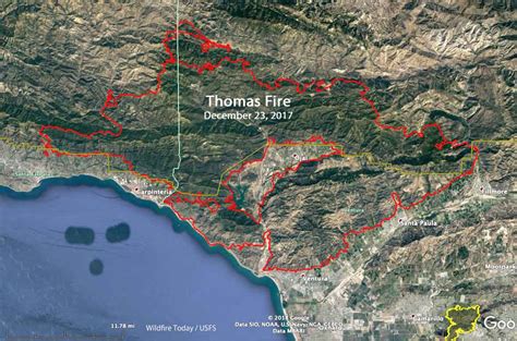 Thomas Fire Map Carpinteria - Dennie Guglielma