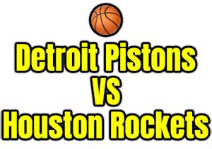 Download Free Detroit Pistons VS Houston Rockets PNG image