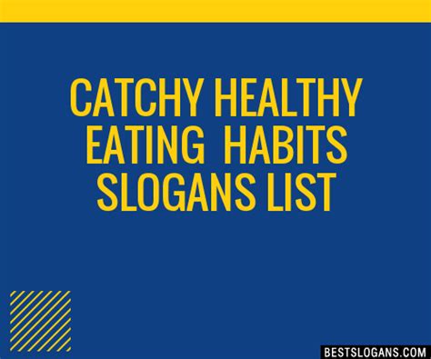 30+ Catchy Healthy Eating Habits Slogans List, Taglines, Phrases & Names 2021