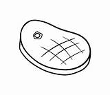 Premium Vector  Meat steak With Bone Grilled Food Dish Doodle Linear sketch template
