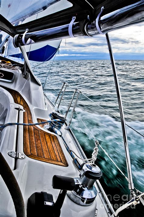 Sailing on Port Tack and Heeled Over Photograph by Craig Minielly - Fine Art America