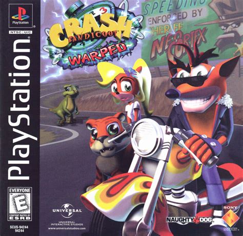 Crash Bandicoot: Warped (1998) PlayStation box cover art - MobyGames