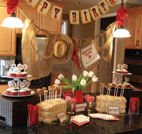 western party decoration ideas | Cowboy party decorations, Cowboy theme party, Western theme party