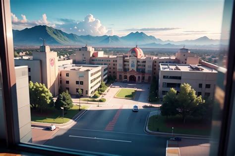 Premium AI Image | A view of the campus of the university of arizona.