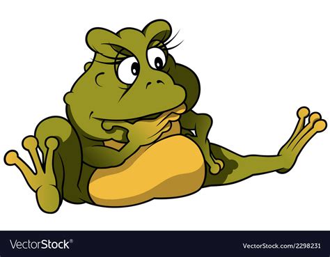 Sitting frog Royalty Free Vector Image - VectorStock