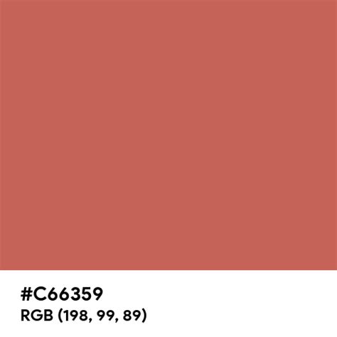 Deep Salmon color hex code is #C66359