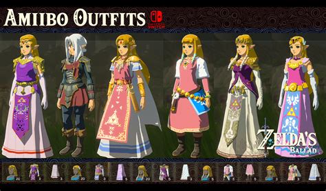 Zelda's Ballad - Amiibo Outfits (Switch) [The Legend of Zelda: Breath ...