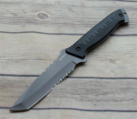 GERBER WARRANT FIXED BLADE HUNTING KNIFE FULL TANG WITH ACU CAMO SHEATH – BestBlades4Ever