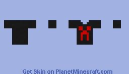 RED CREEPER TEE Minecraft Skin