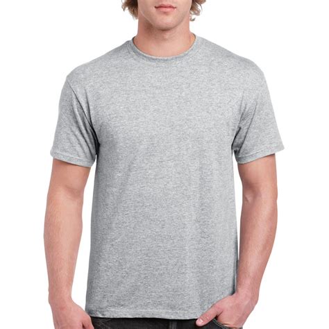 Grey Melange Plain Round Neck T-shirt | Xtees