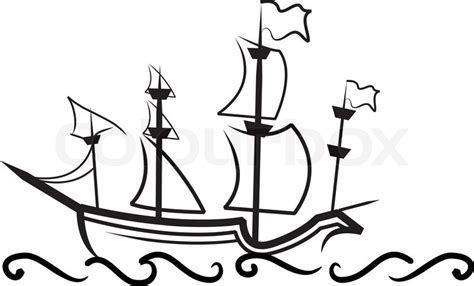 Galleon Ship Drawing | Free download on ClipArtMag