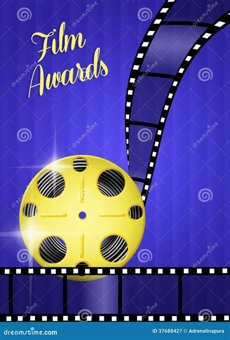 Film awards stock illustration. Illustration of video - 37688427