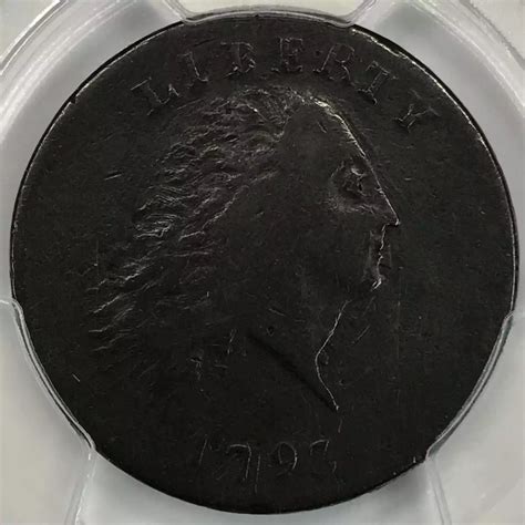 1793 Flowing Hair Large Cent PCGS Genuine - VF Details (97 ...