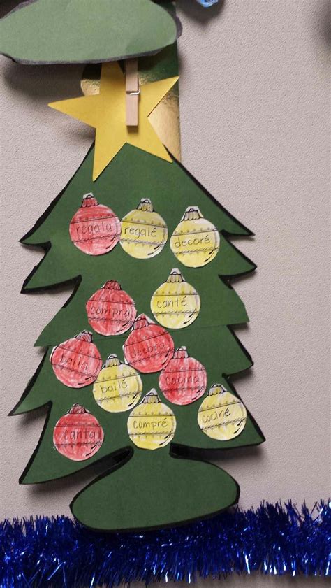 A closer look at our Bilingual Christmas Trees (Christmas tree is from Mrs. Lemons @ Stepping ...