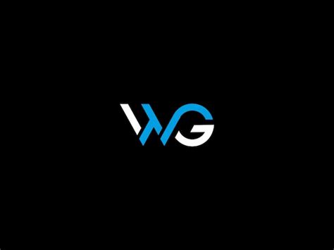 Premium Vector | Black and white logo with the title'vg