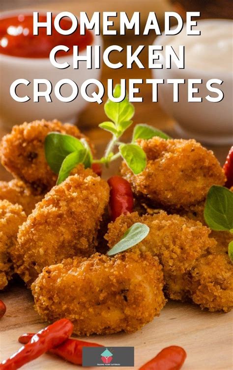 Homemade Chicken Croquettes, Small patties of creamy, buttery chicken ...