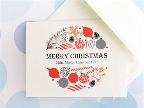 Personalized Christmas Card Custom Christmas Card Christmas - Etsy