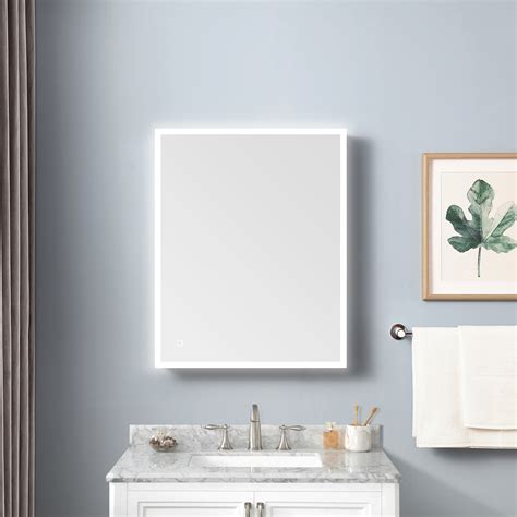 3 Door Mirrored Bathroom Cabinet With Lights – Rispa