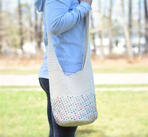 Beaded Crochet Hobo Bag - Free Pattern by Croyden Crochet