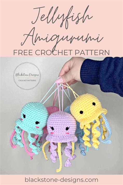 How to Make Jellyfish Amigurumi - Free Crochet Pattern | Blackstone ...