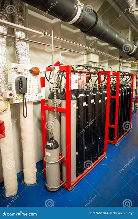 Extinguishing system stock photo. Image of crew, system - 37651044