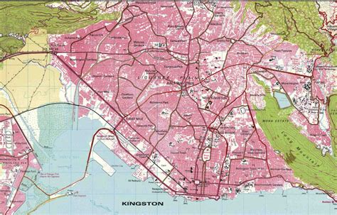 Mapas de Kingston – Jamaica - MapasBlog