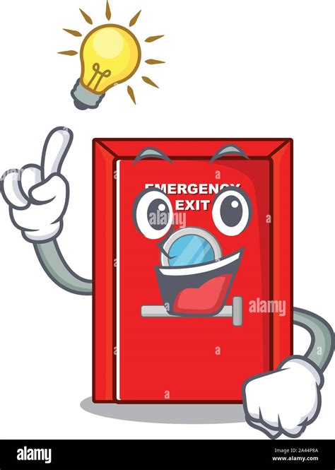 Have an idea emergency exit door with cartoon shape Stock Vector Image ...