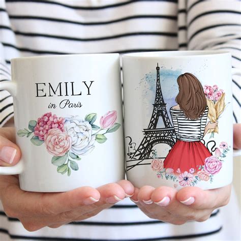 Custom Coffee Mug, I Love Paris Ceramic Mug, Personalized Gift for ...