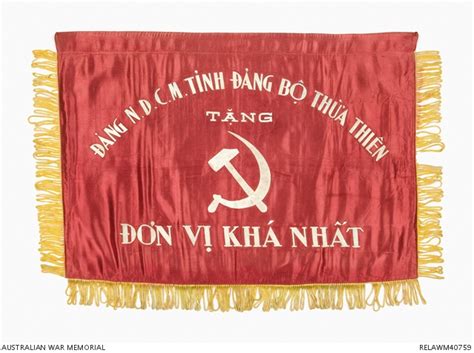 Viet Cong flag captured by the Black Panther Company of Hue ...