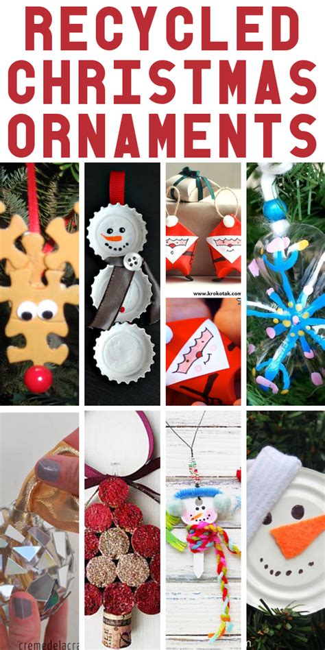 Adorable, Recycled Christmas Ornaments | DIY Home Sweet Home