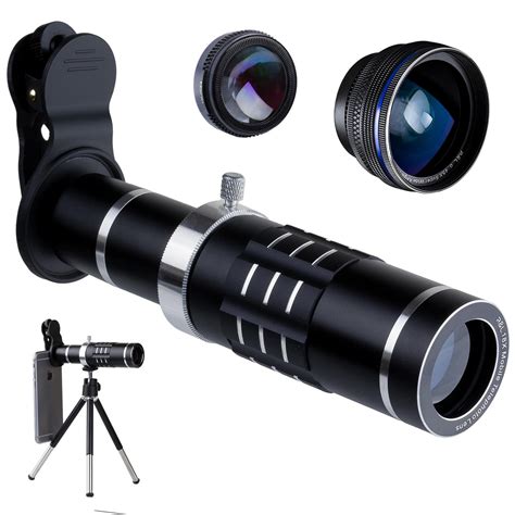 R&L Telephoto Lens for Smartphone - Mobile Camera Kit with 18X ...