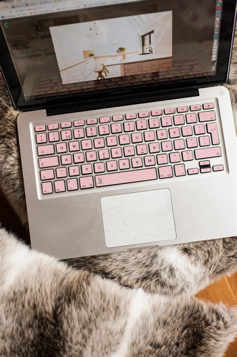 Millennial Pink MacBook Keyboard Stickers photography Pink Macbook, Macbook Pro Skin, Best ...