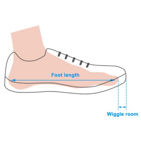 Whitin Shoes Size Chart Table + Measuring Instruction