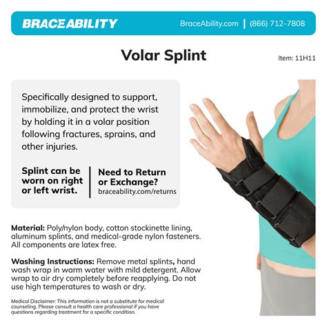 Volar Wrist Splint for Carpal Tunnel and Fracture Pain