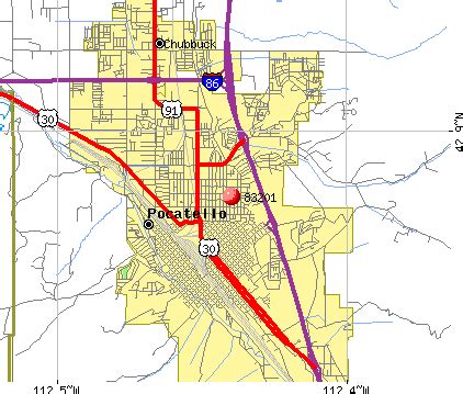 Pocatello Zip Code Map | Draw A Topographic Map