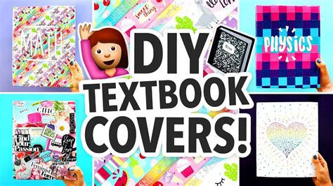 DIY TEXTBOOK COVERS FOR BACK TO SCHOOL 2017 | @karenkavett - YouTube