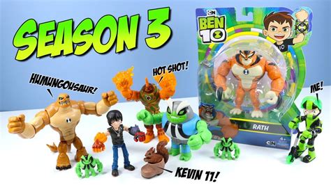 Ben 10 Reboot Action Figures Season 3 Kevin 11 Humungousaur Rath Playmates Toys - YouTube