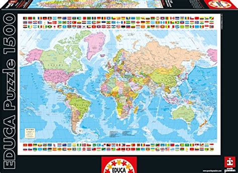 4000 Piece Puzzle World Map By Educa | Challenging, Fun, Eduational