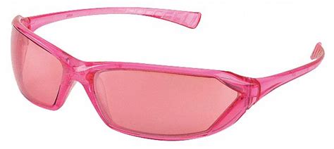 GATEWAY SAFETY, INC Safety Glasses, Pink Mirror, ScratchResist - 35WX02 ...