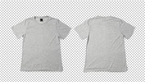 Premium PSD | Gray T shirt mockup Realistic tshirt